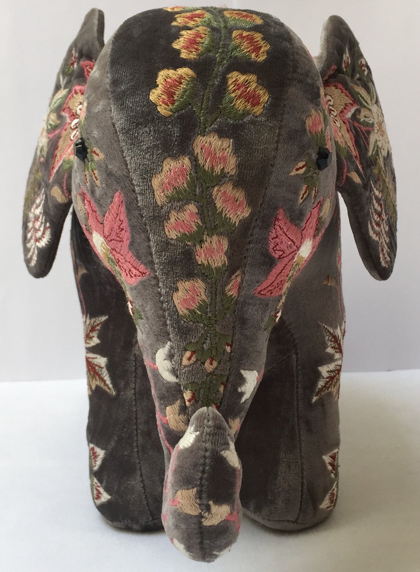 Anke Drechsel Elefant MME BOVARY Smoke Bestickt Seiden Samt