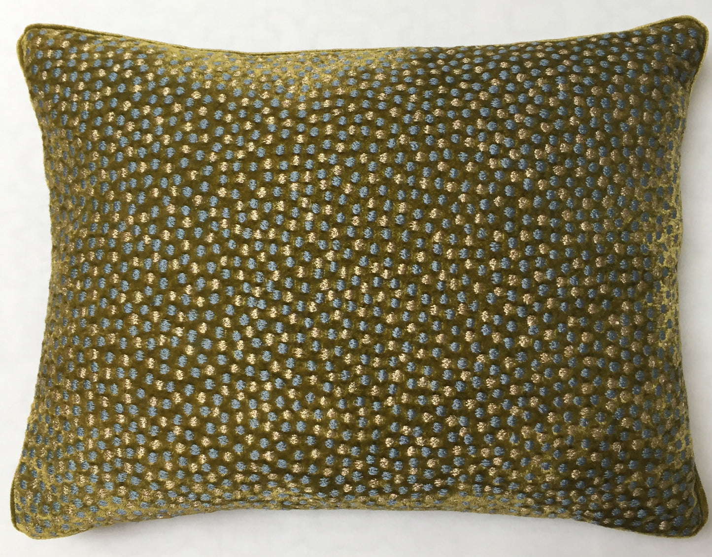 Anke Drechsel Kissen SAFARI Light Green Bestickt Seiden Samt Grün