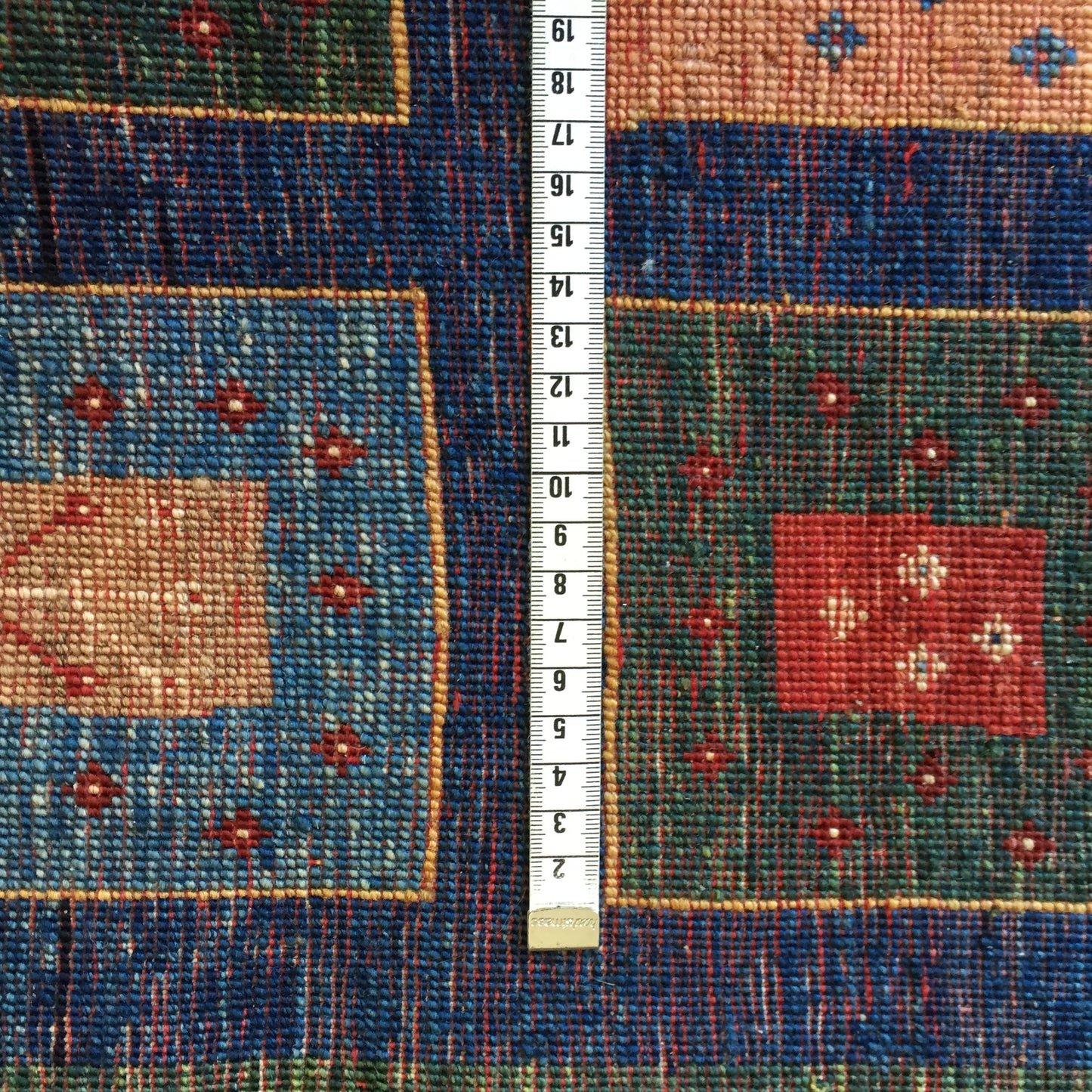 Teppich Kashkuli Handgeknüpfte Orient Perserteppich Grün Beige Mehrfarbig