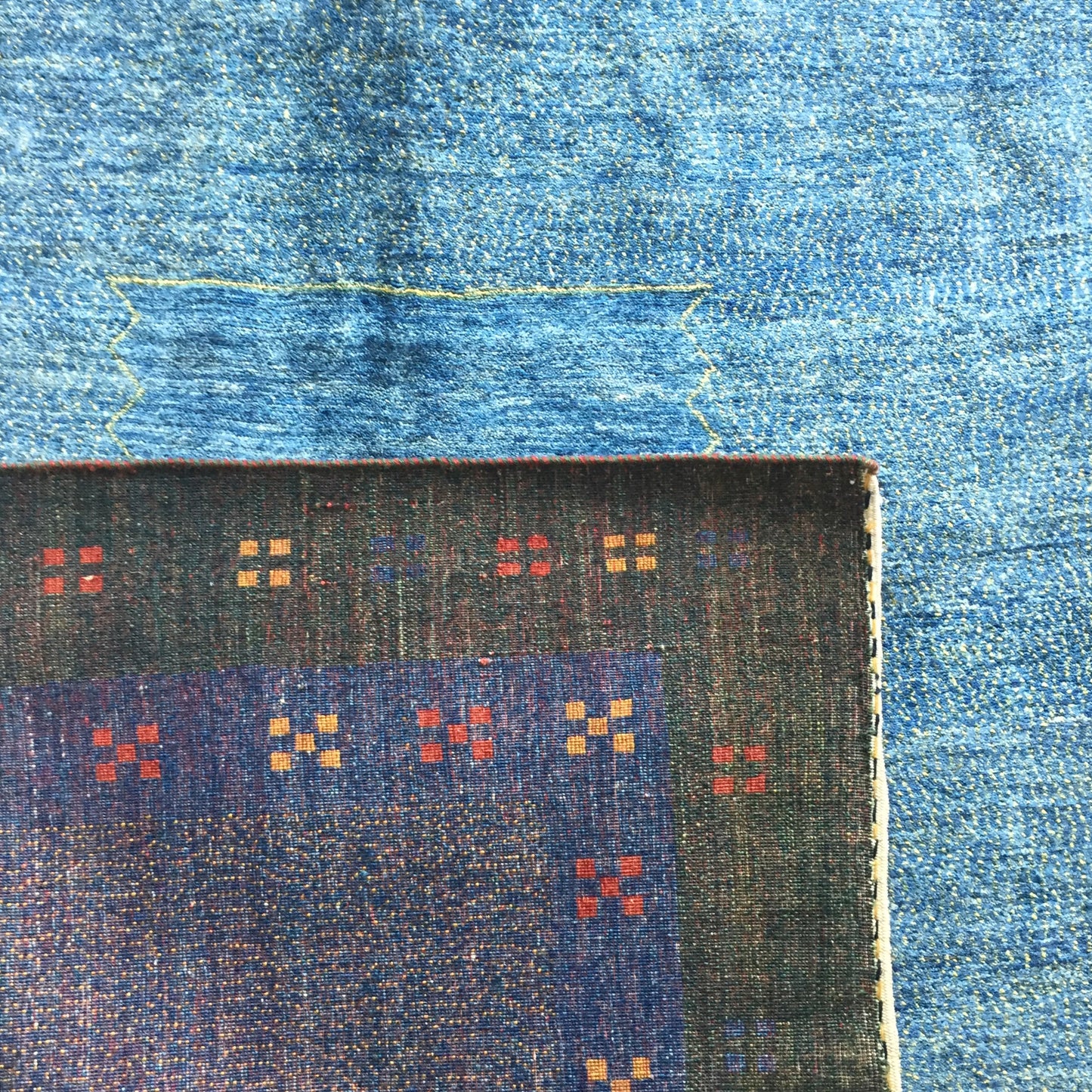 Teppich Kashkoli Exklusive Perser Kashkuli Handgeknüpfte Orientteppich Blau Grün