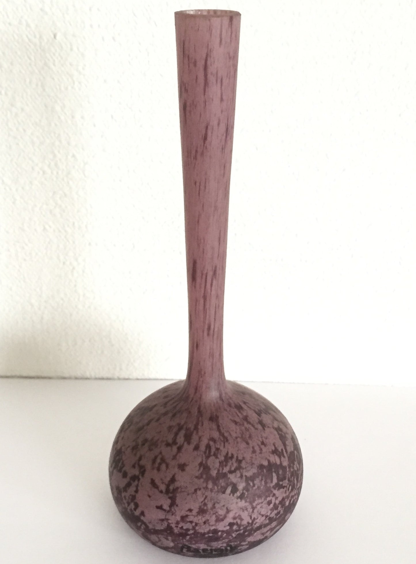 Vase Glas Andre Delatte Nancy Jugendstil Original Art deco France Signiert 20.Jh.
