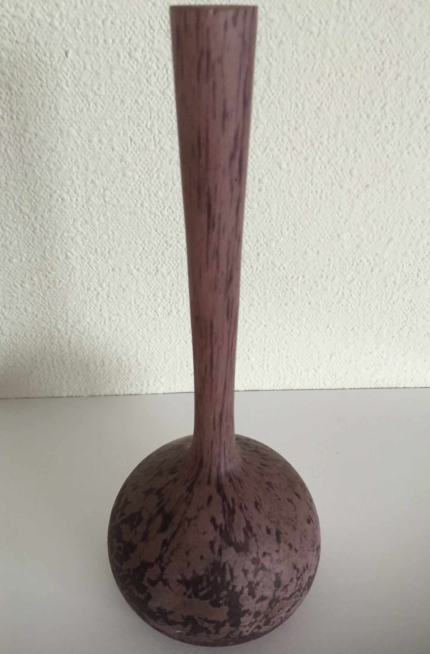 Vase Glas Andre Delatte Nancy Jugendstil Original Art deco France Signiert 20.Jh.