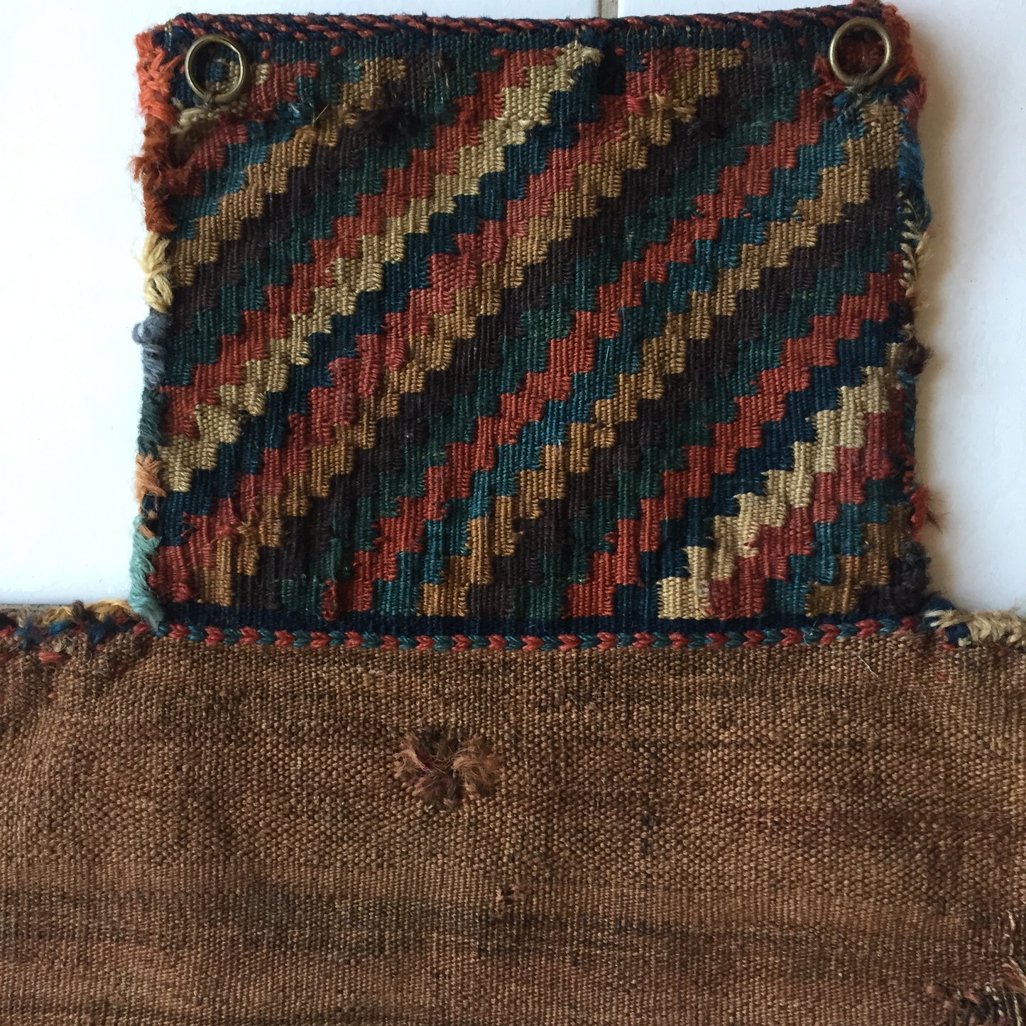 Antik Afshar Salztasche Perser Teppich Tasche 19. Jh Handgeknüpfte Handgewebte Orient