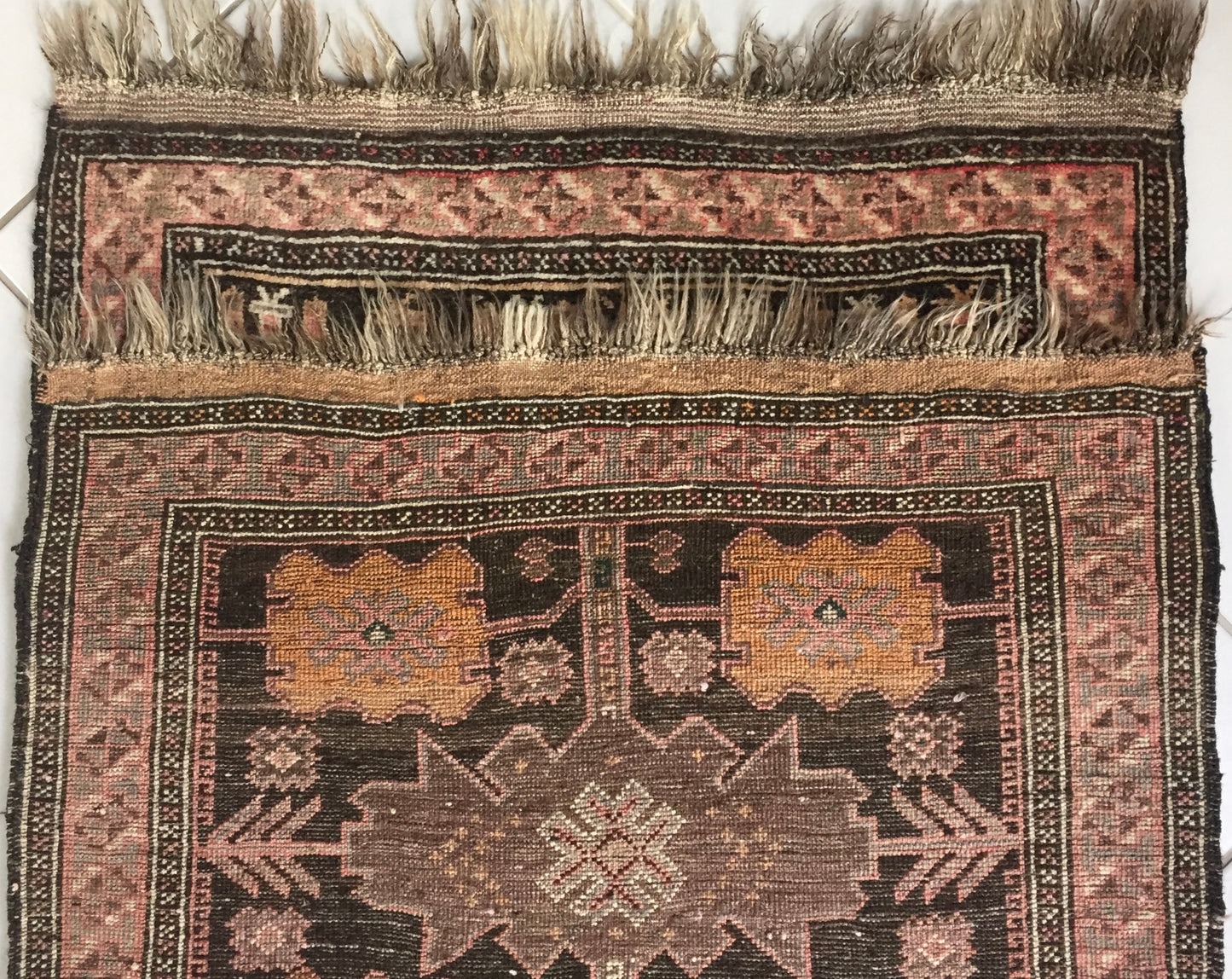 Teppich Alte Afghan Nomaden Lebensbaum Belutsch Handgeknüpfte Rosa Braun Beige