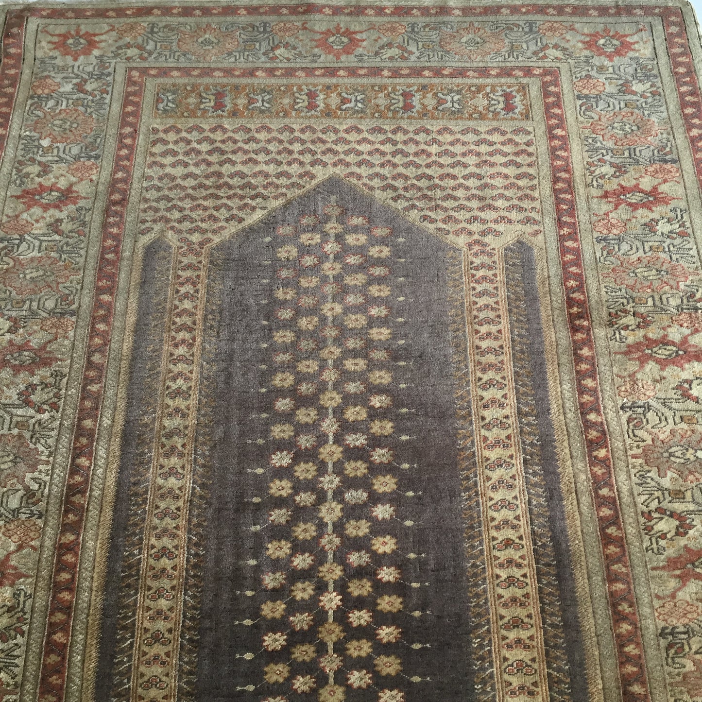 Teppich Antike Panderma Beige Handgeknüpfte Anatolia