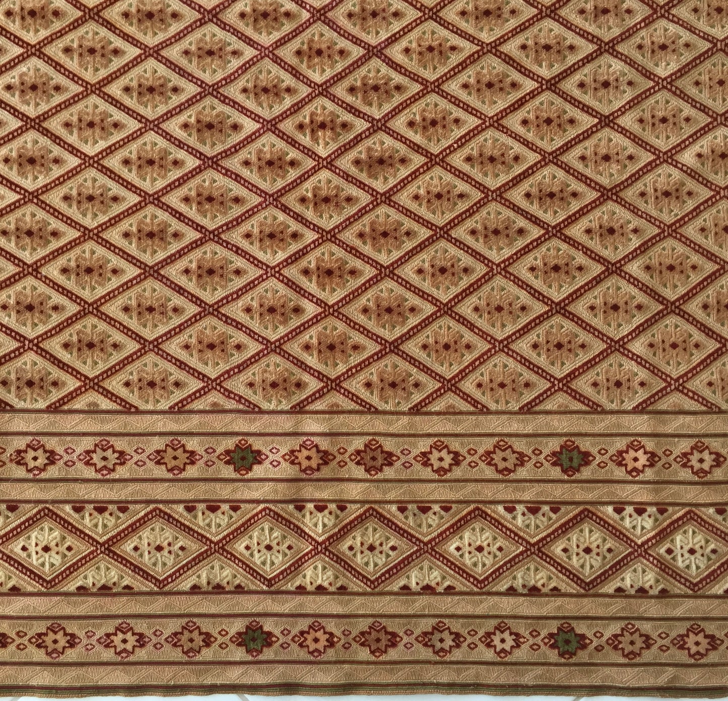 Teppich Kelim Afghan Sumach Engel Maleki Baluch Nomad Handgewebt Tagesdecke Beige