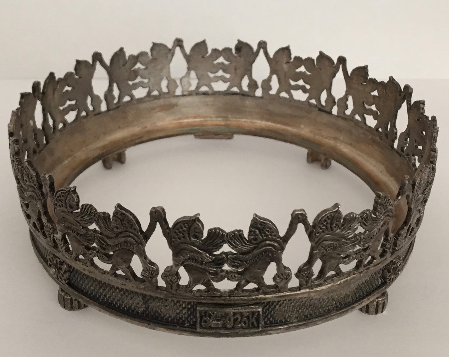 Schale Meisterarbeit Perser Persepolis 925 Silber Servier Schussel