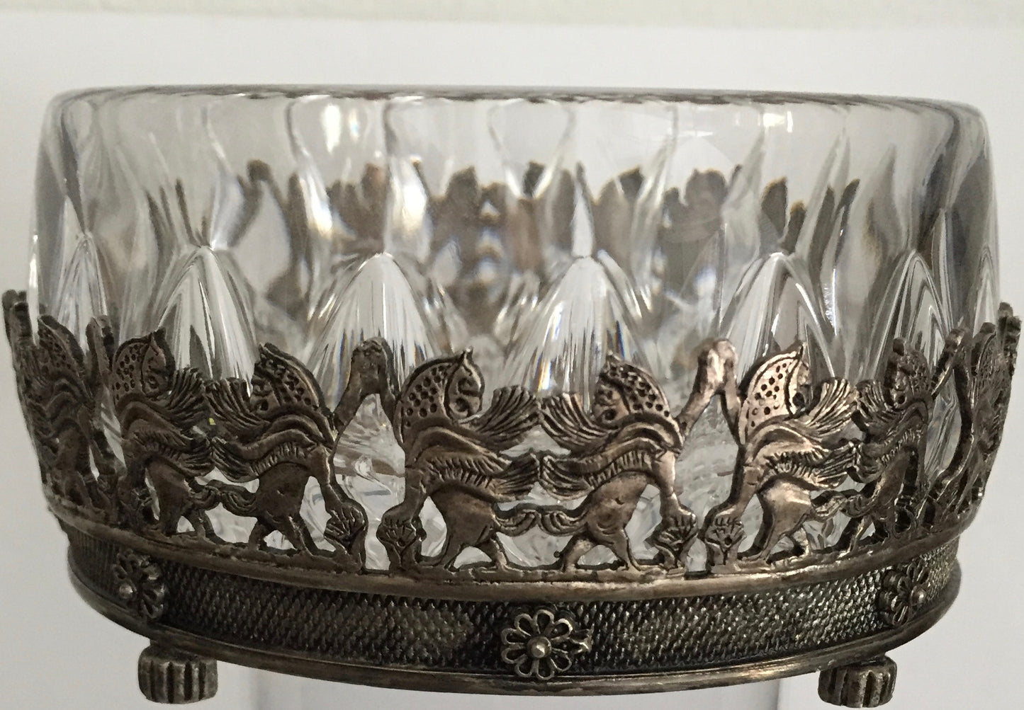 Schale Meisterarbeit Perser Persepolis 925 Silber Servier Schussel