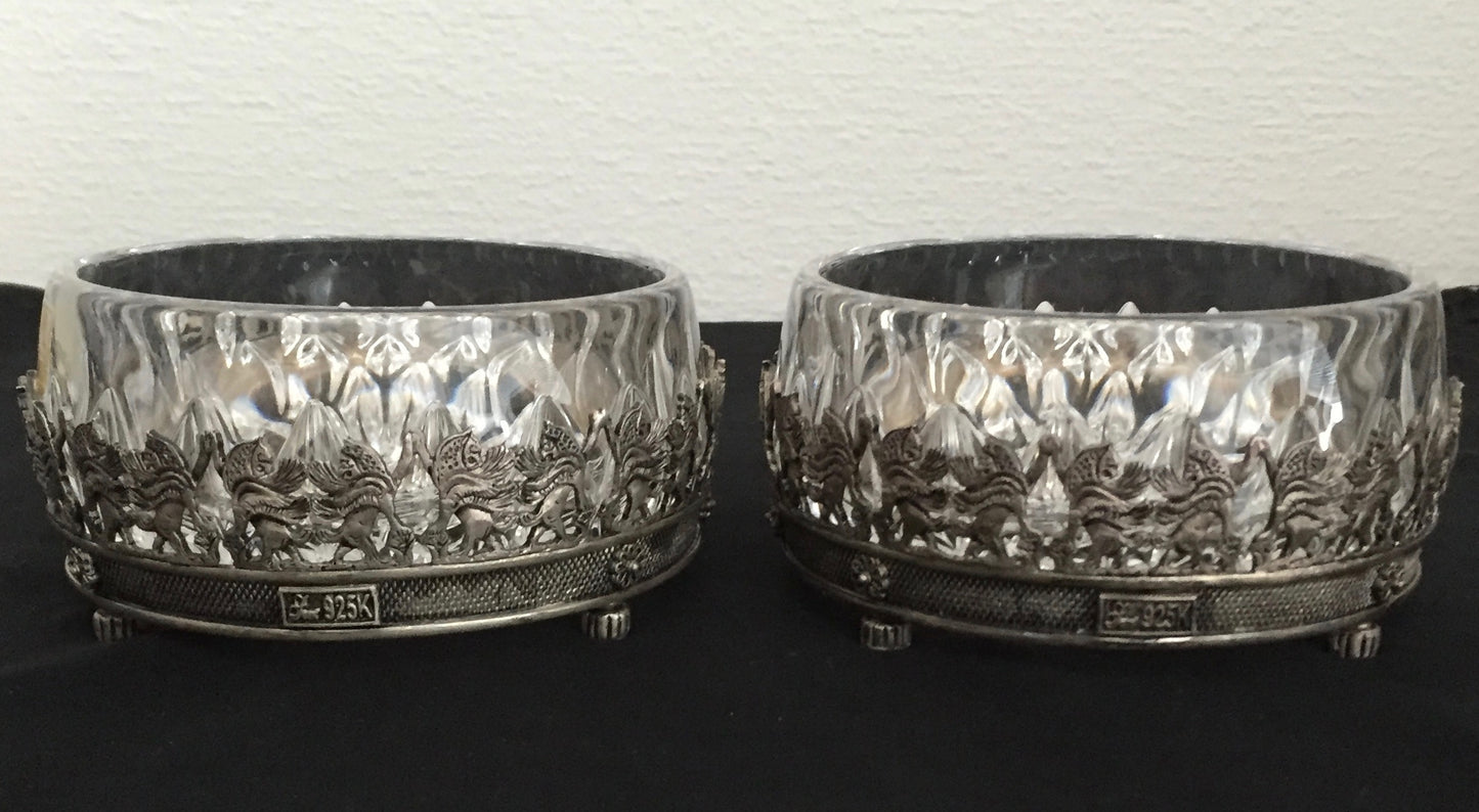 Schale Meisterarbeit Perser Persepolis 925 Silber Servier Schussel