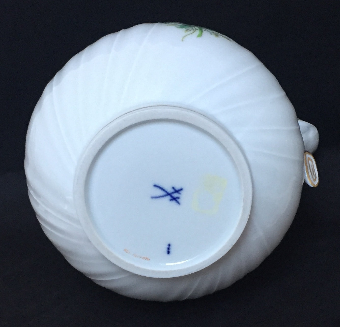 Meissen Teekanne Alt Kaffeekanne Porzellan Floral Rosenknospen Knauf Kanne