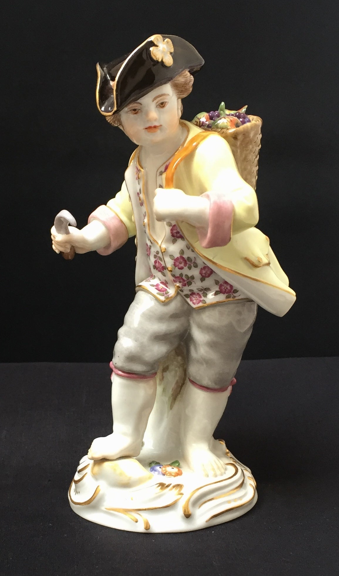 Meissen Figur Gärtnerjunge mit Weinkiepe 1 Wahl Porzellan Sammler Modell Kändler