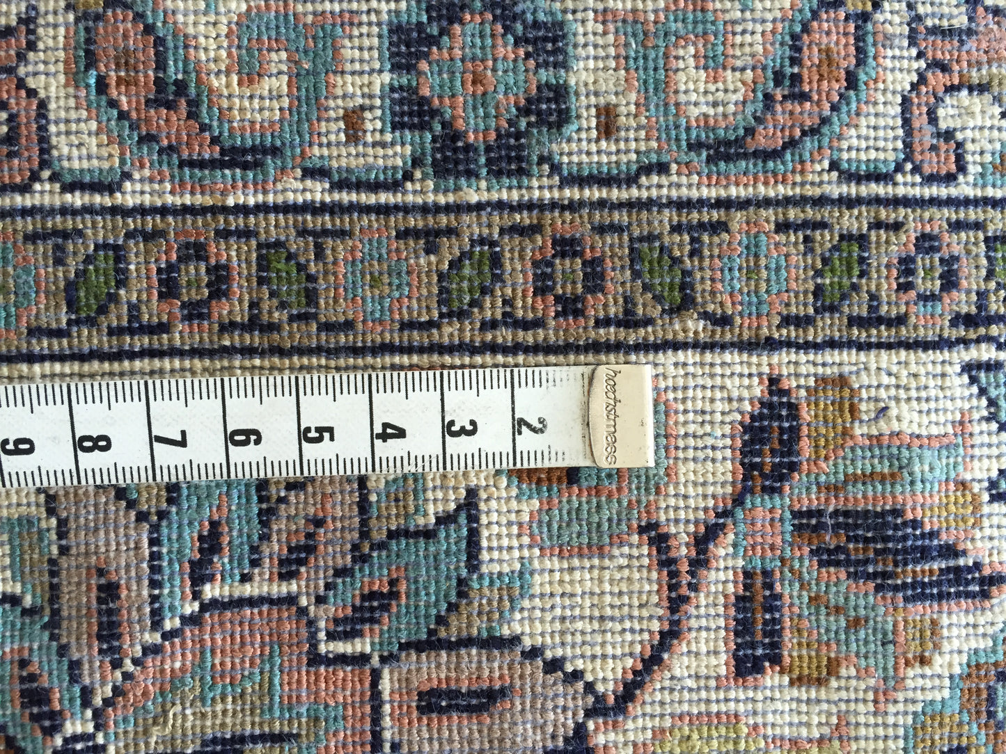 Teppich Seide Rosa Kashmir Handgeknüpfte Orient Seidenteppich Beige