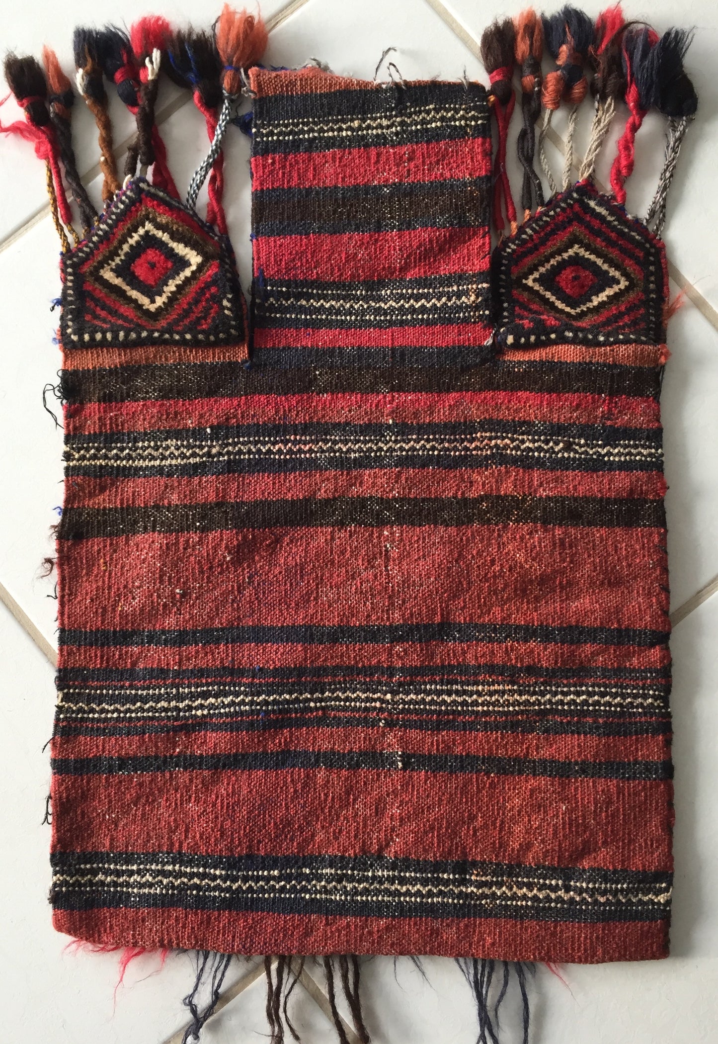 Tasche Belutsch Salztasche Alte Afghan Nomaden Orient Teppich Kelim Baluch Rot