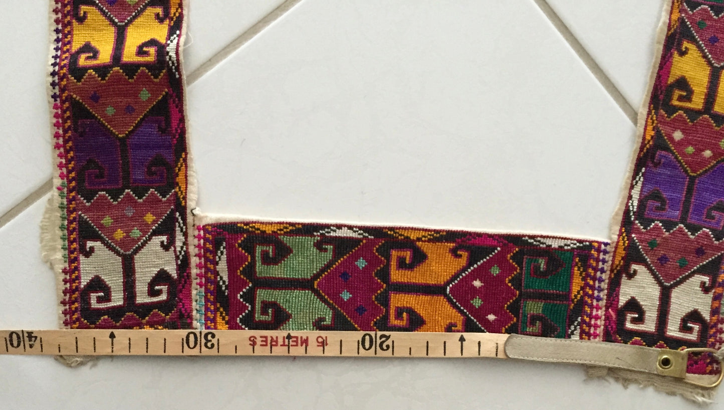 Wandbehang Uzbek Suzani Bestickt Antike Sammlerstück Wanddekoration Türdekoration