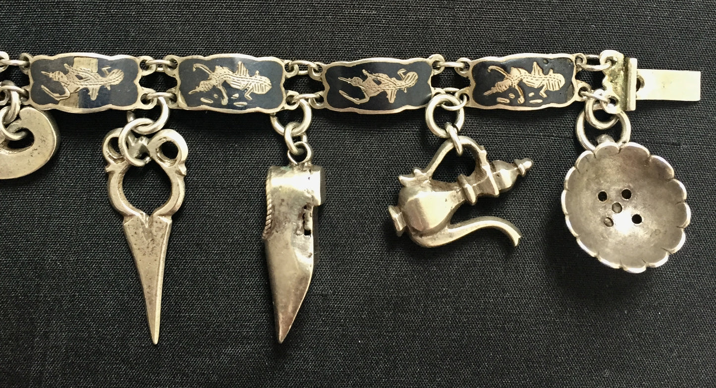 Armband Antik Unikat Meisterstück Osmanische Altai Silber Arbeit Glücksarmband