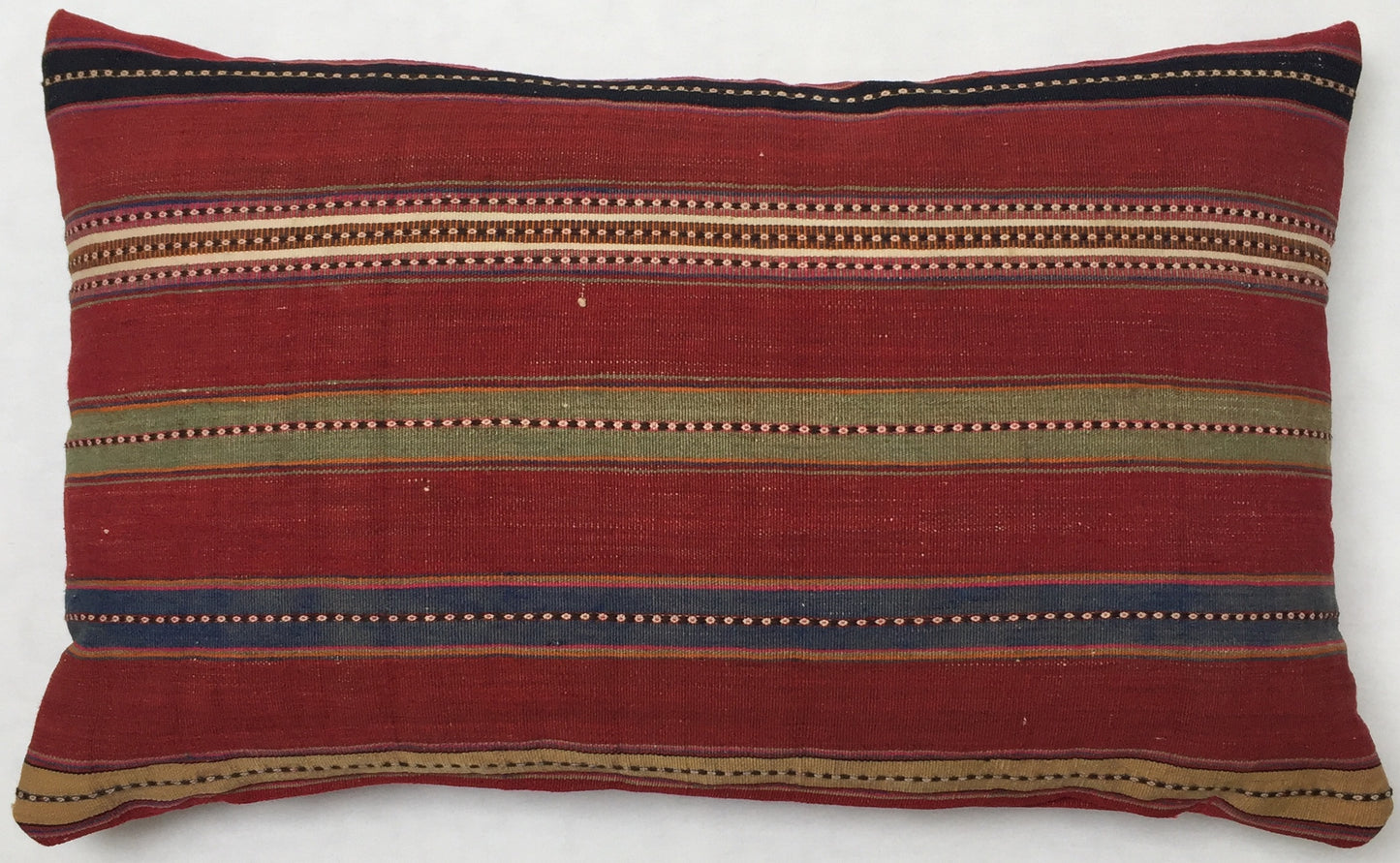 Kelim Kissen Shasavan Antike Seltene Jejim Nomad Rot Mehrfarbig