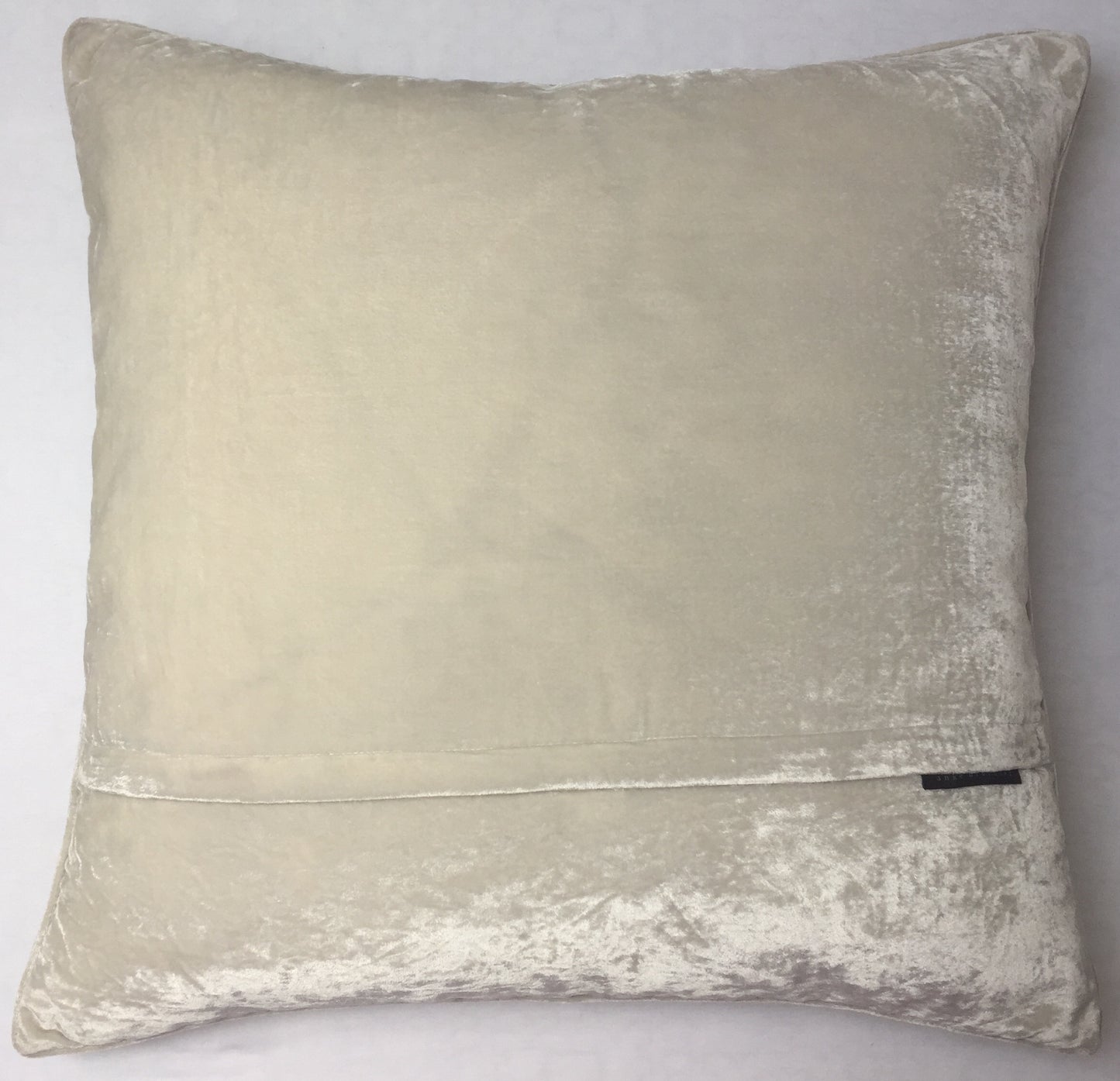 Anke Drechsel Kissen SELINA Silber Bestickt Seiden Samt Beige