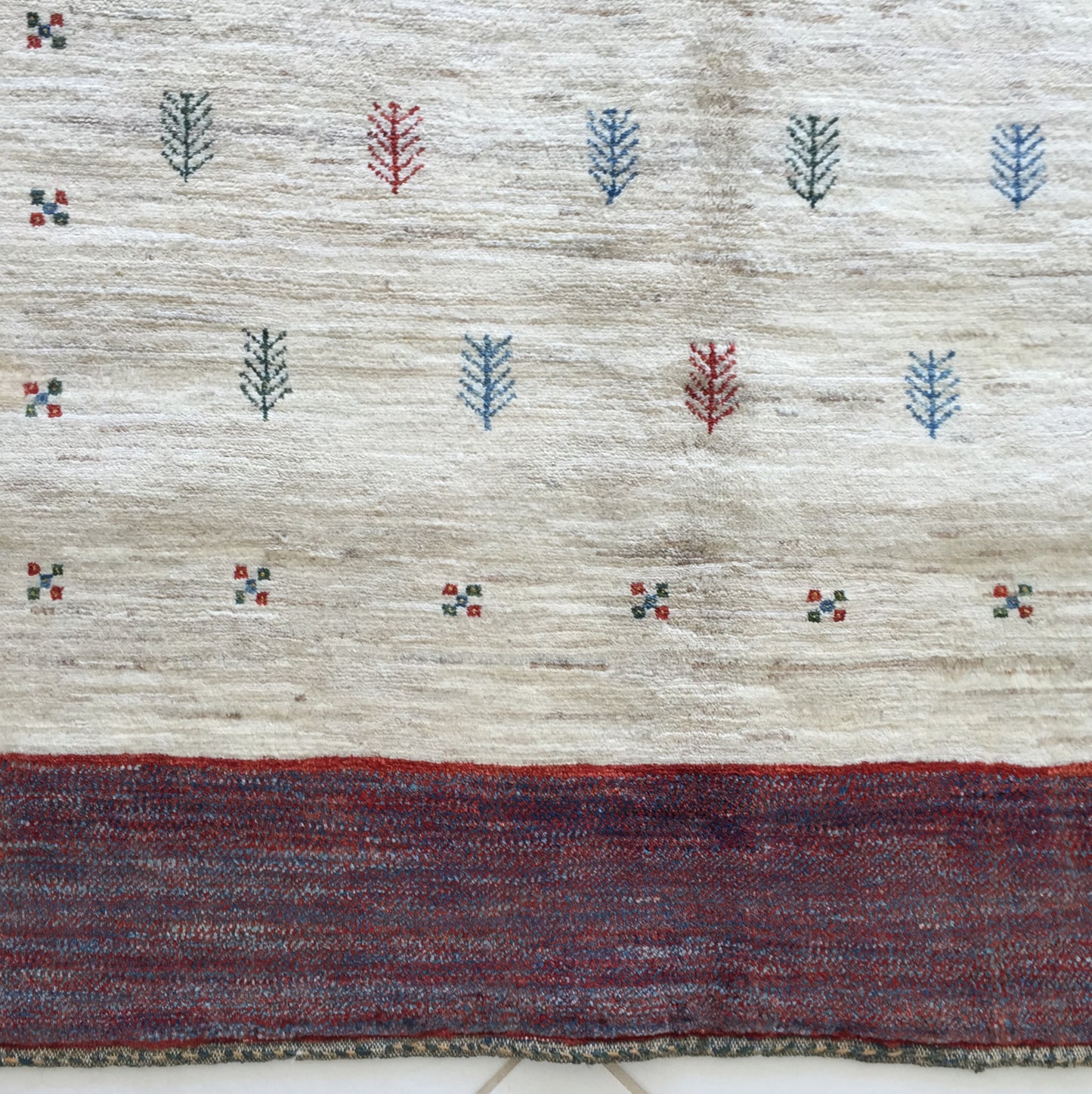 Teppich Kashkuli Perser Handgeknüpfte Orientteppich Kashkoli Beige Lila Mehrfarbig