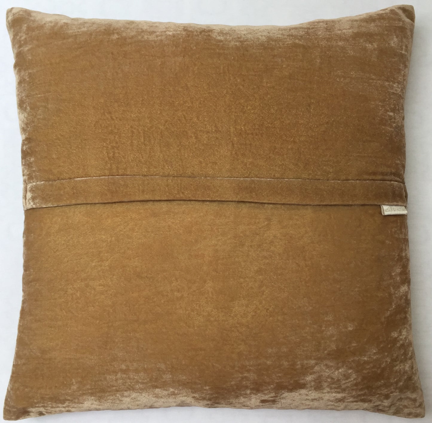 Anke Drechsel Kissen Haute Couture Taupe Bestickt Seiden Samt AntikGold