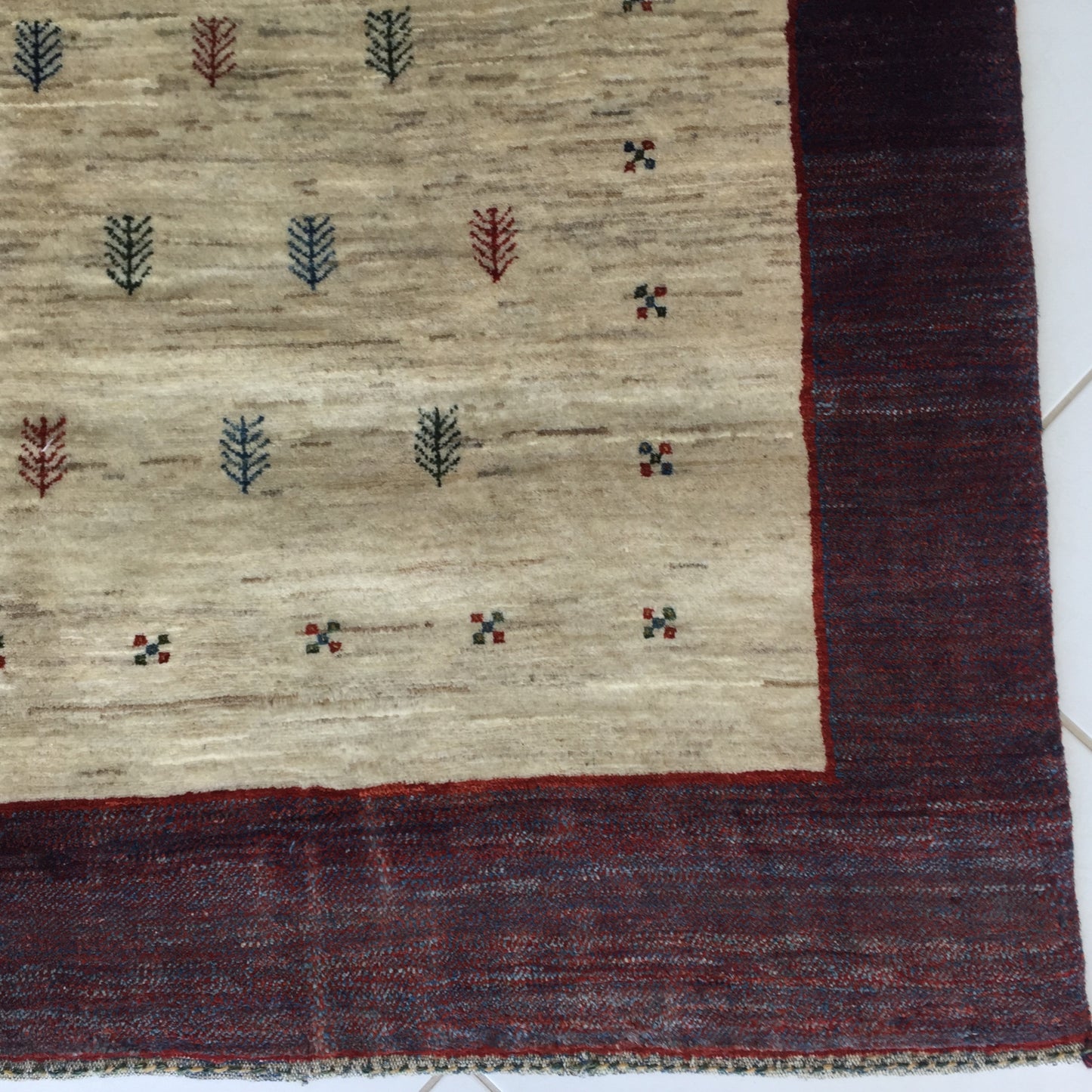 Teppich Kashkuli Perser Handgeknüpfte Orientteppich Kashkoli Beige Lila Mehrfarbig