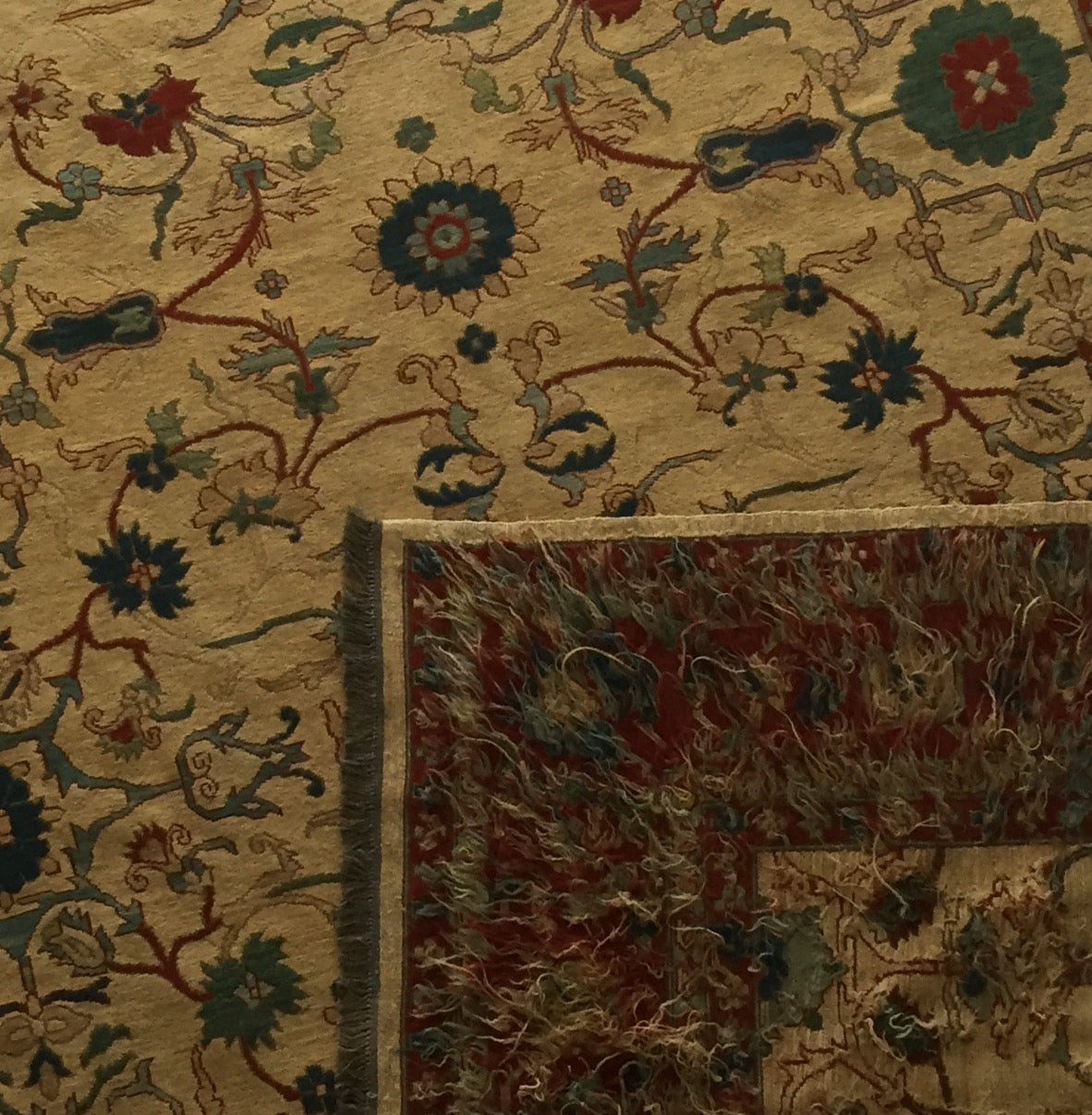 Teppich Ziegler Sumach Kelim Hochwertig Handgewebt Orient Turkmen Gelb Grün Rot