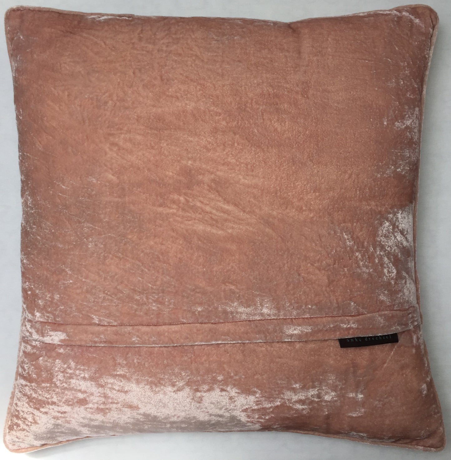 Anke Drechsel Kissen MARLA Rose Quartz Bestickt Seiden Samt Rosa Gold