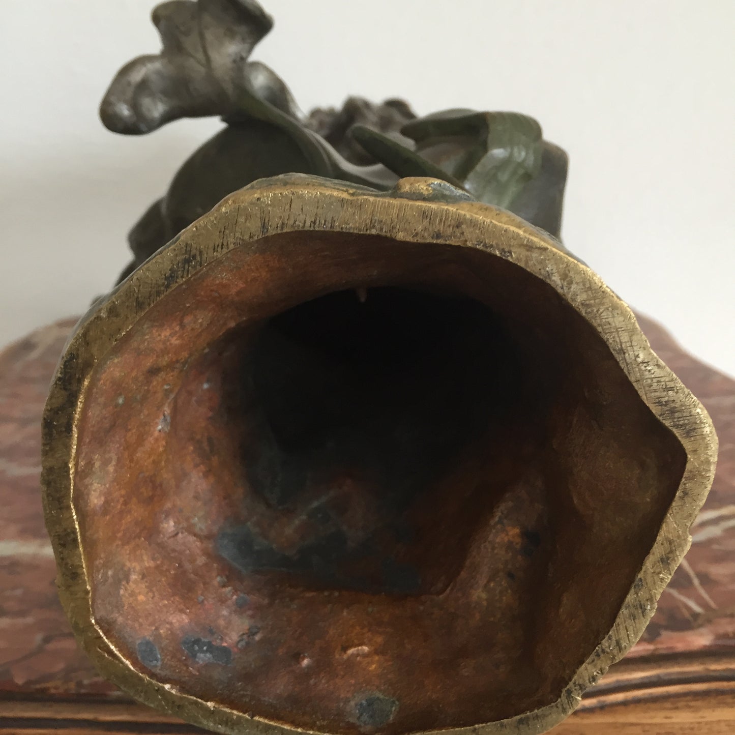 Skulptur Antike Statue Frauenportrait Nelzon Paris Bronze Braun Iris Signiert