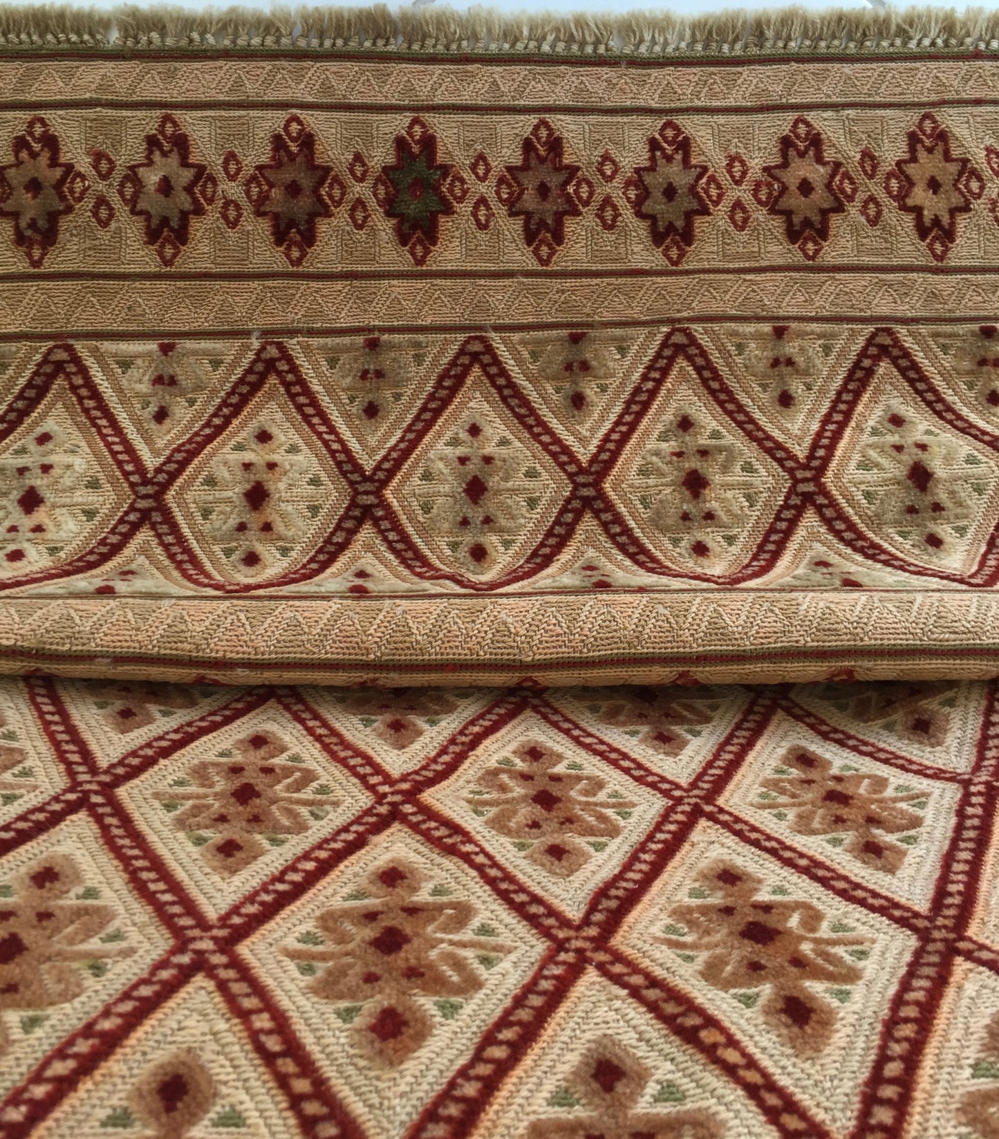 Teppich Kelim Afghan Sumach Engel Maleki Baluch Nomad Handgewebt Tagesdecke Beige