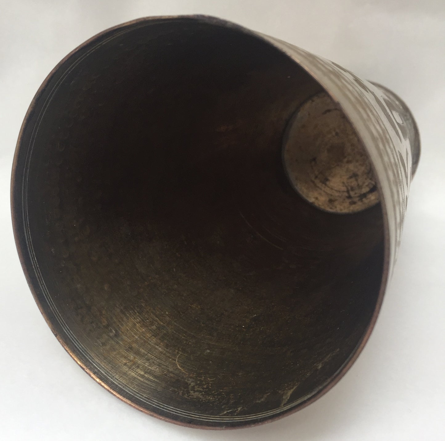 Becher Alte Messing Vase Wasserbecher Silber Gold Good luck Gravur Handarbeit