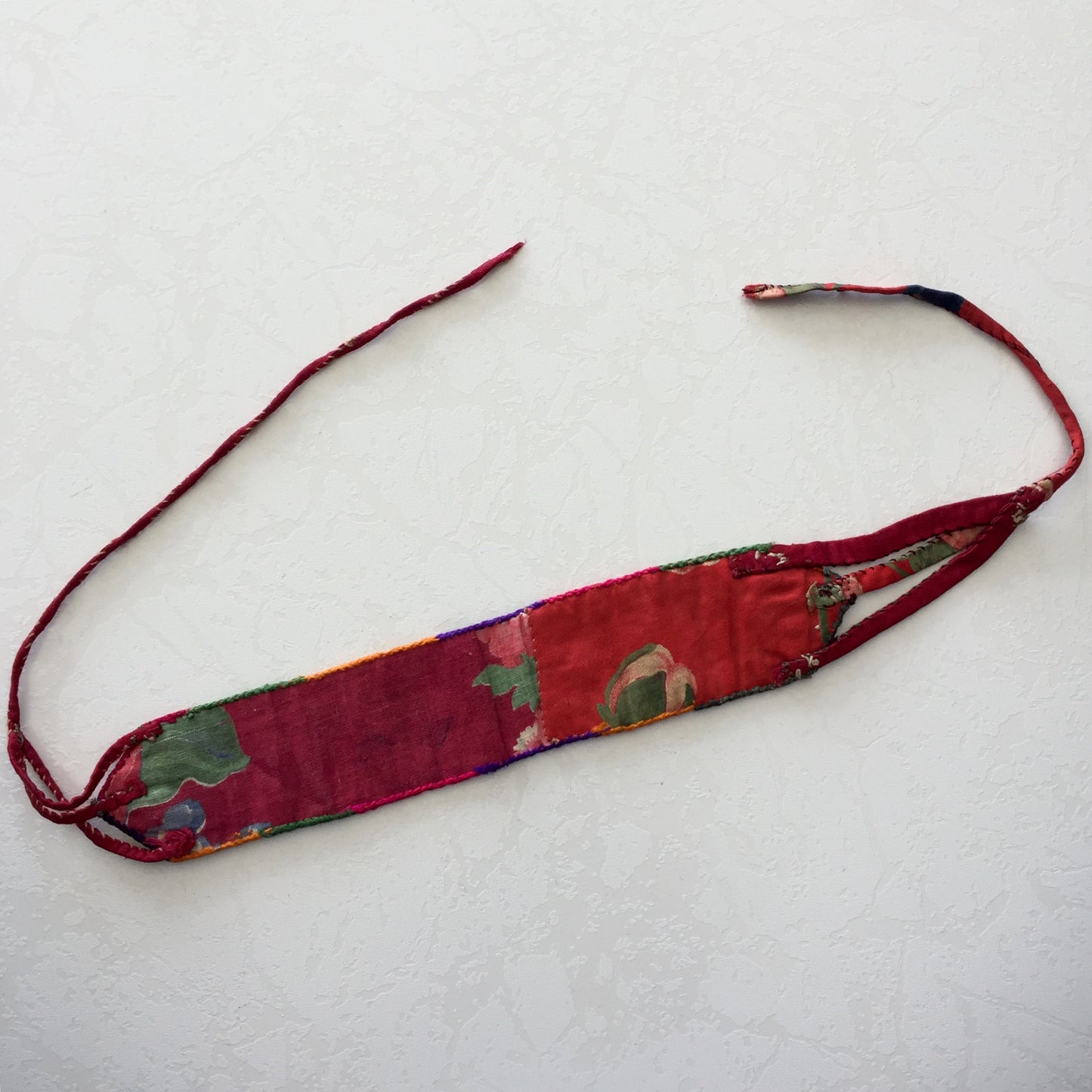 Uzbek Suzani Embroidery Antik Stirnband Armband Armband Fußband Rot