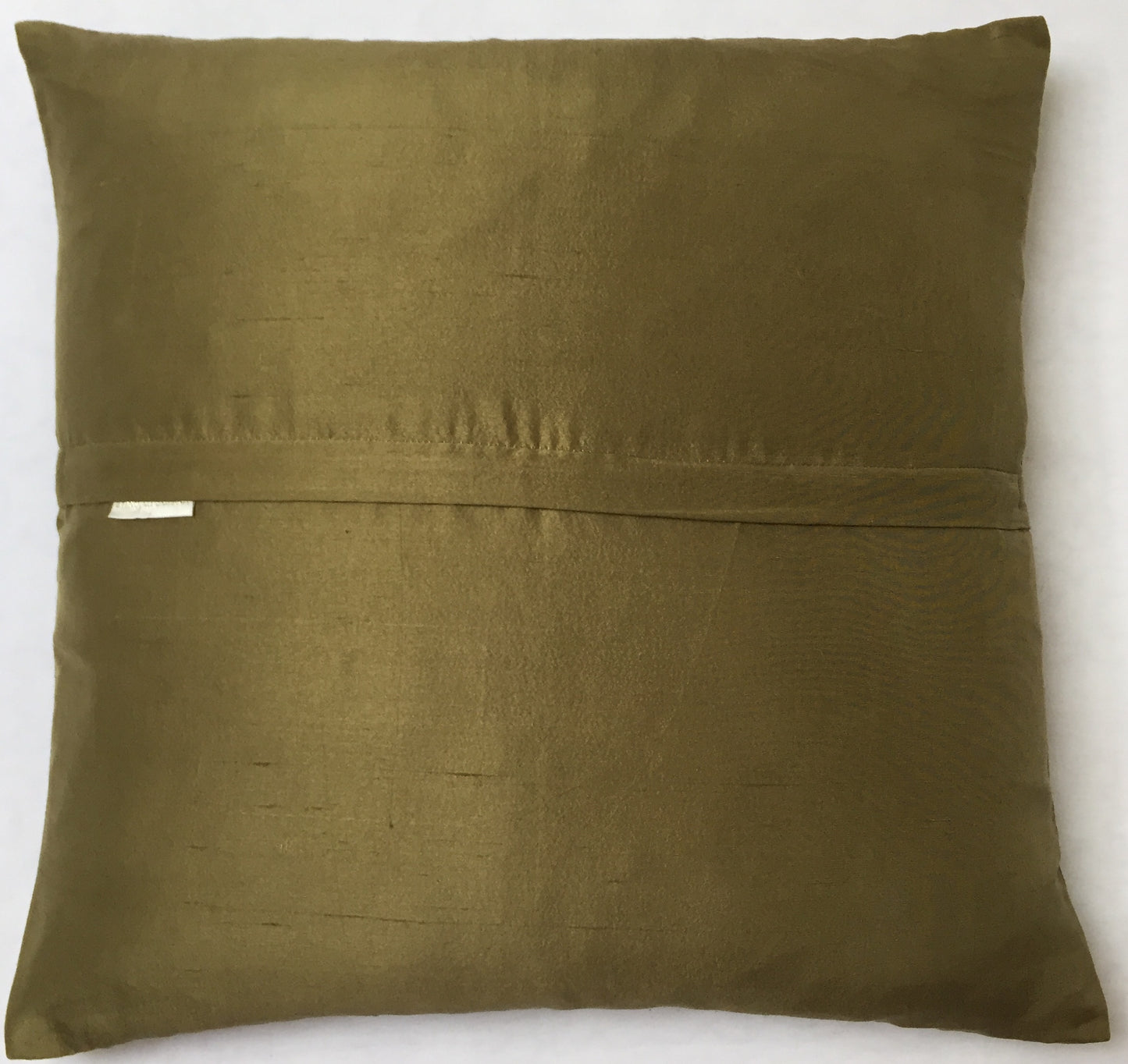 Anke Drechsel Kissen Haute Couture Olive Grün Metallic Bestickt Seide
