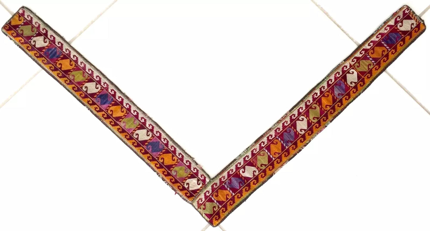 Antique Uzbek Suzani Embroidery – Silk on Cotton, 1900