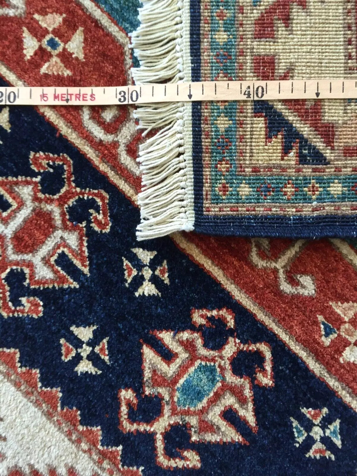 Afghan Turkmen Kazak Rug – Handwoven Masterpiece