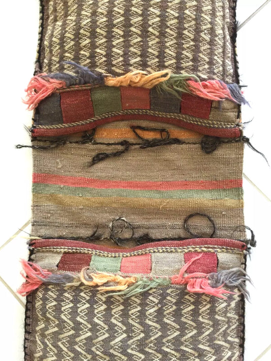 Antique Afghan Nomadic Baluch Double Saddle Bag – Collector’s Item