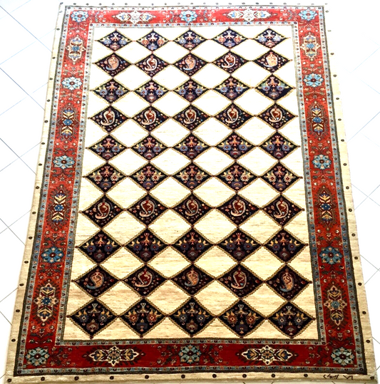 Exclusive Luxury Designer Persian Rug – "Luribaft" (Signed)