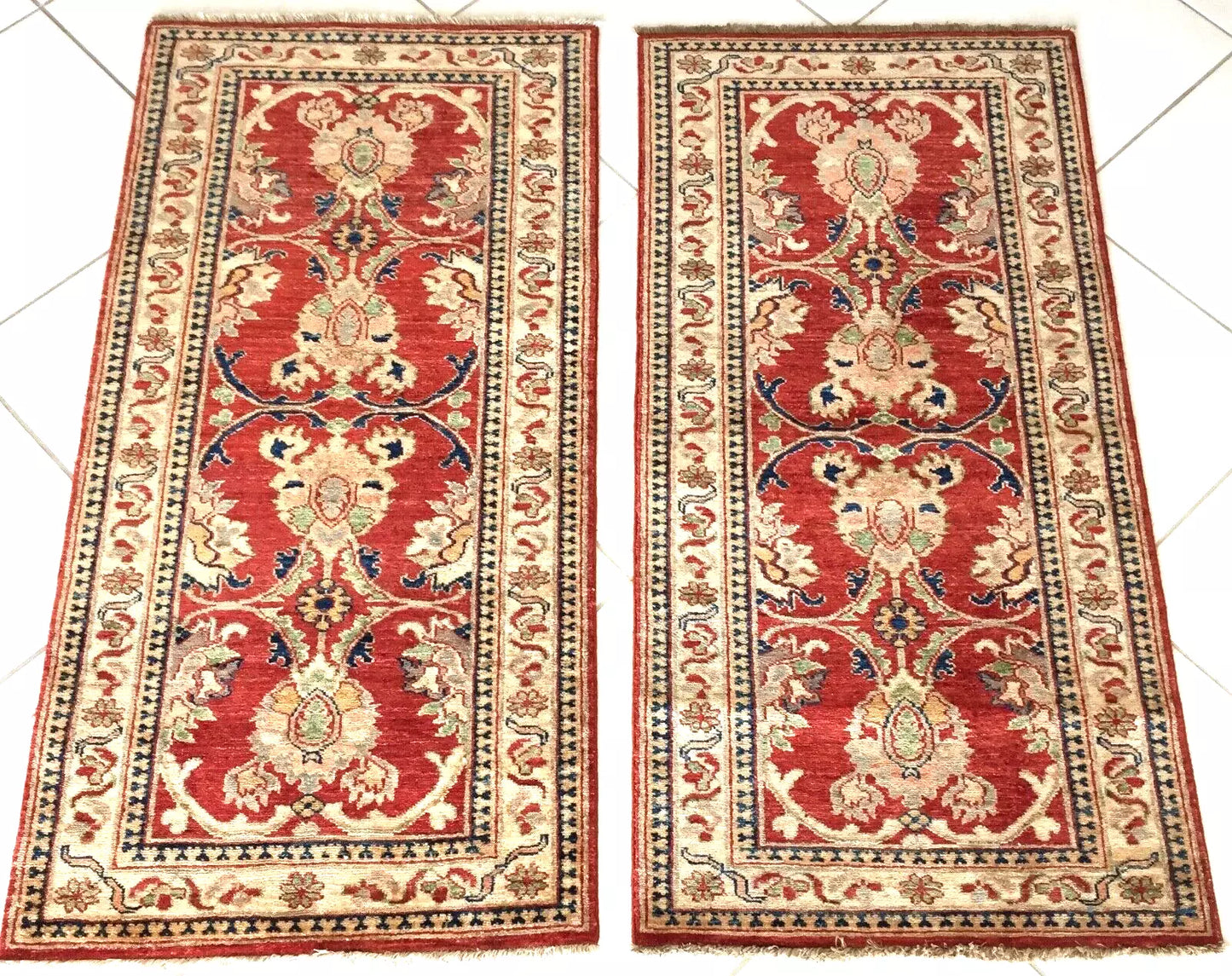 Original Afghan Ziegler Khotan Carpet – Handwoven, Wool on Cotton