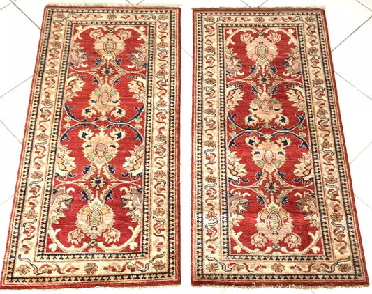 Original Afghan Ziegler Khotan Carpet – Handwoven, Wool on Cotton