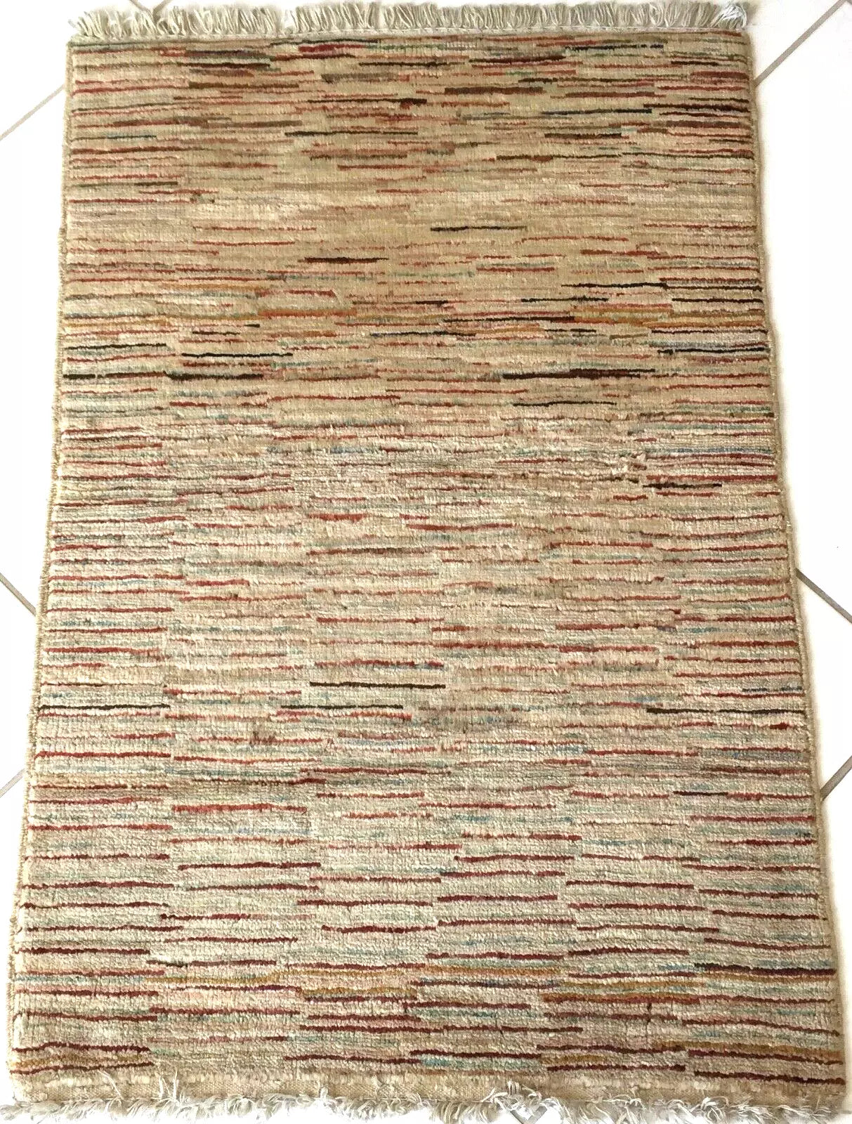 Ariana Ziegler Gabbeh Modern Foot Mat Rug from Northern Afghanistan