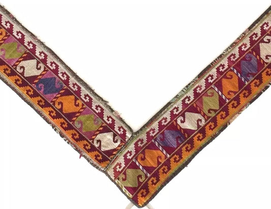 Antique Uzbek Suzani Embroidery – Silk on Cotton, 1900